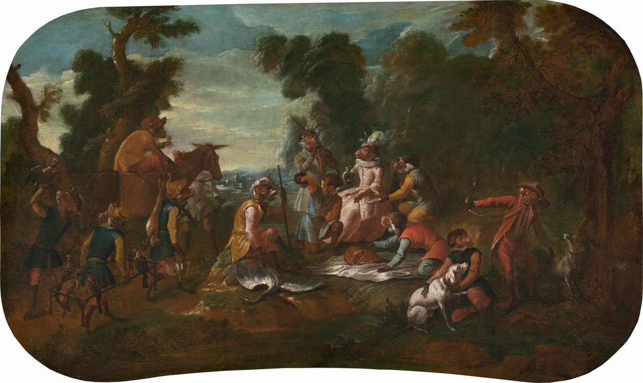 Canção: O Piquenique, c. 1739. de Christophe Huet