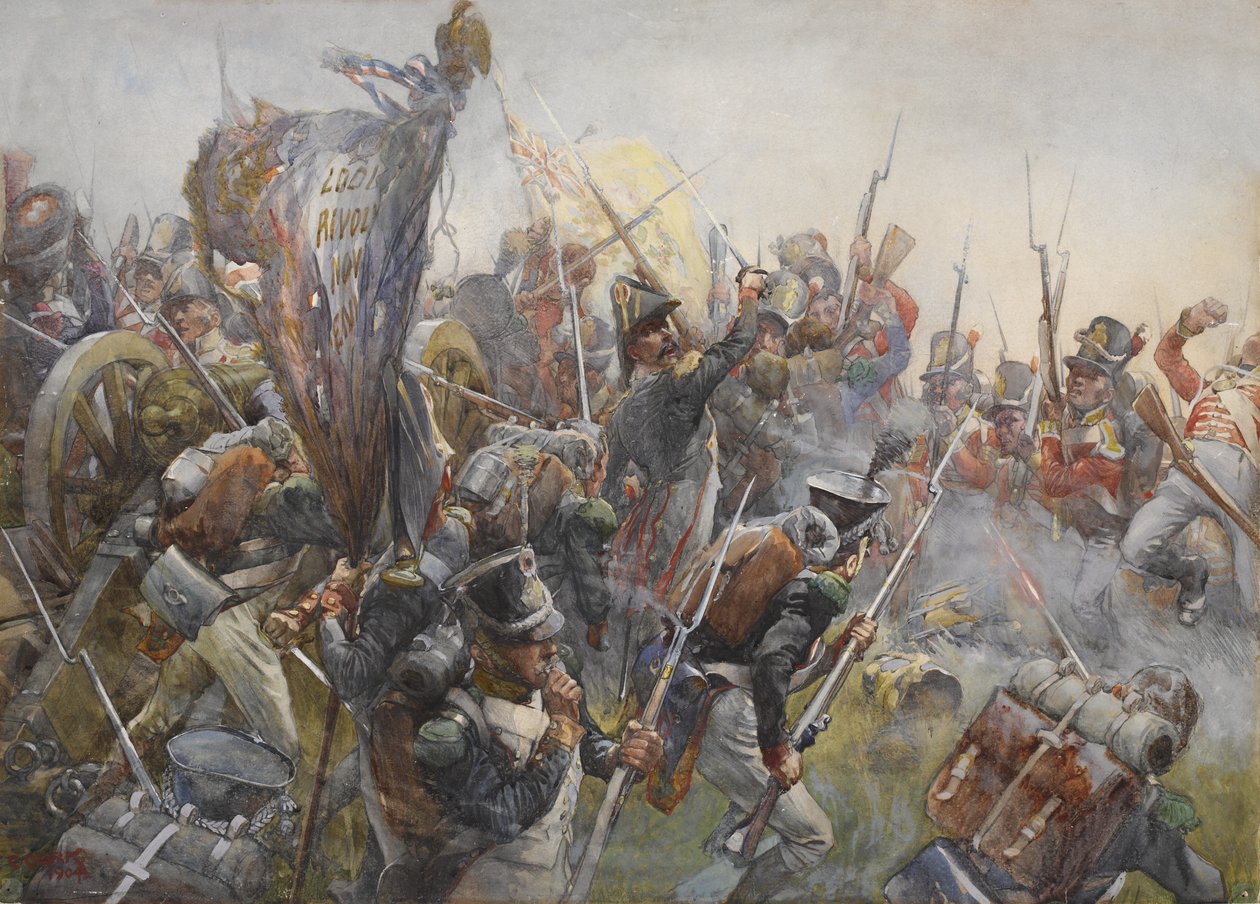 O 88º Pé na Batalha de Salamanca, 1812, 1904 de Christopher Clark
