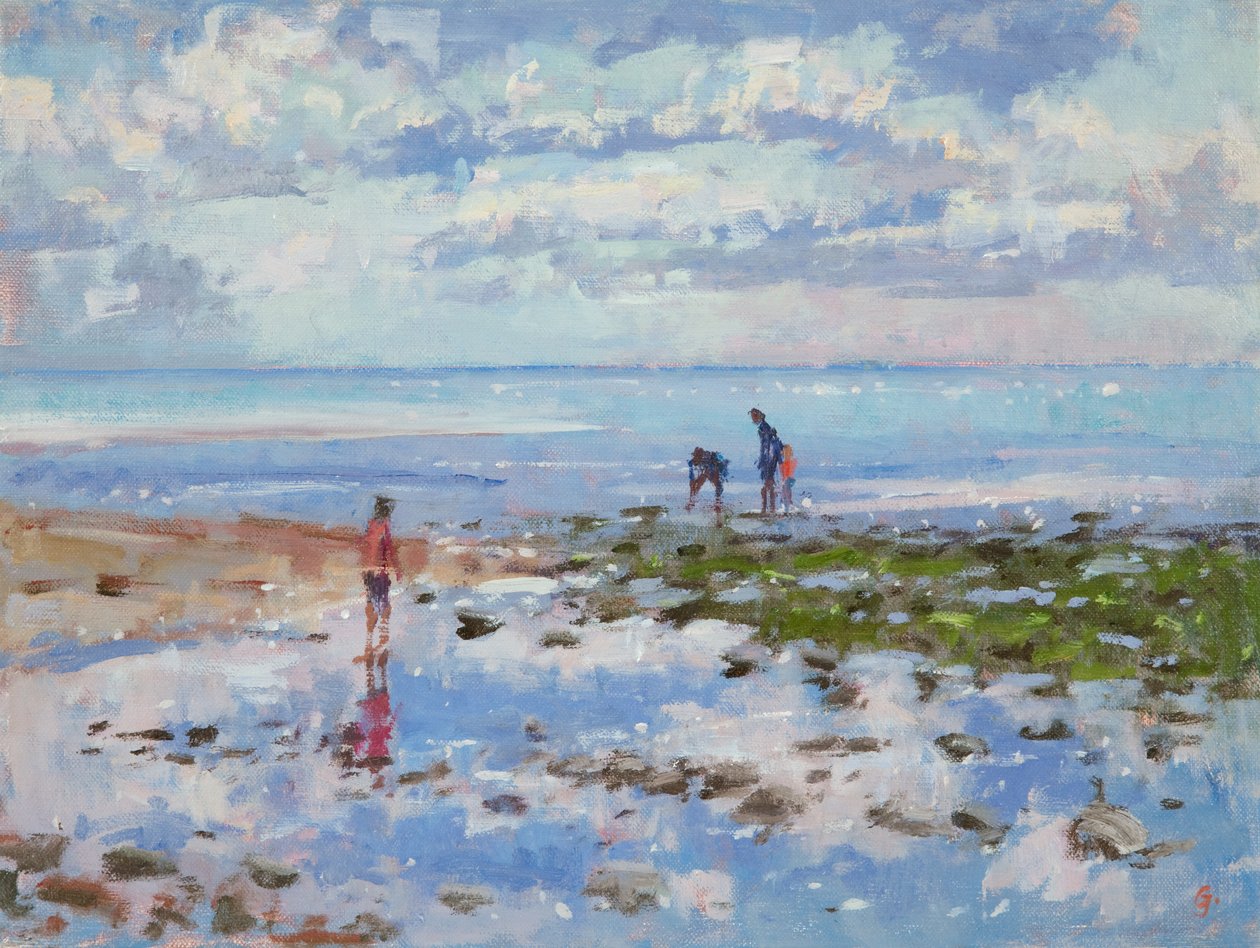 Maré baixa Charmouth, 2012 de Christopher Glanville