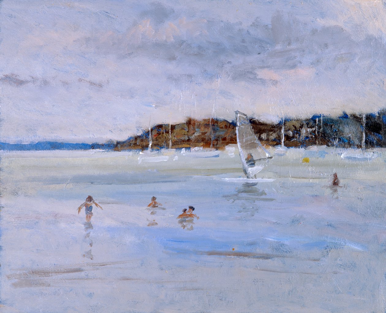 Windsurfer e Banhistas de Christopher Glanville
