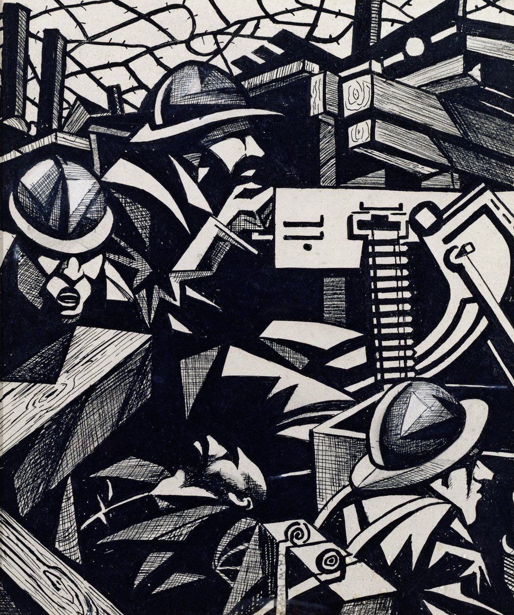 A metralhadora de Christopher Richard Wynne Nevinson