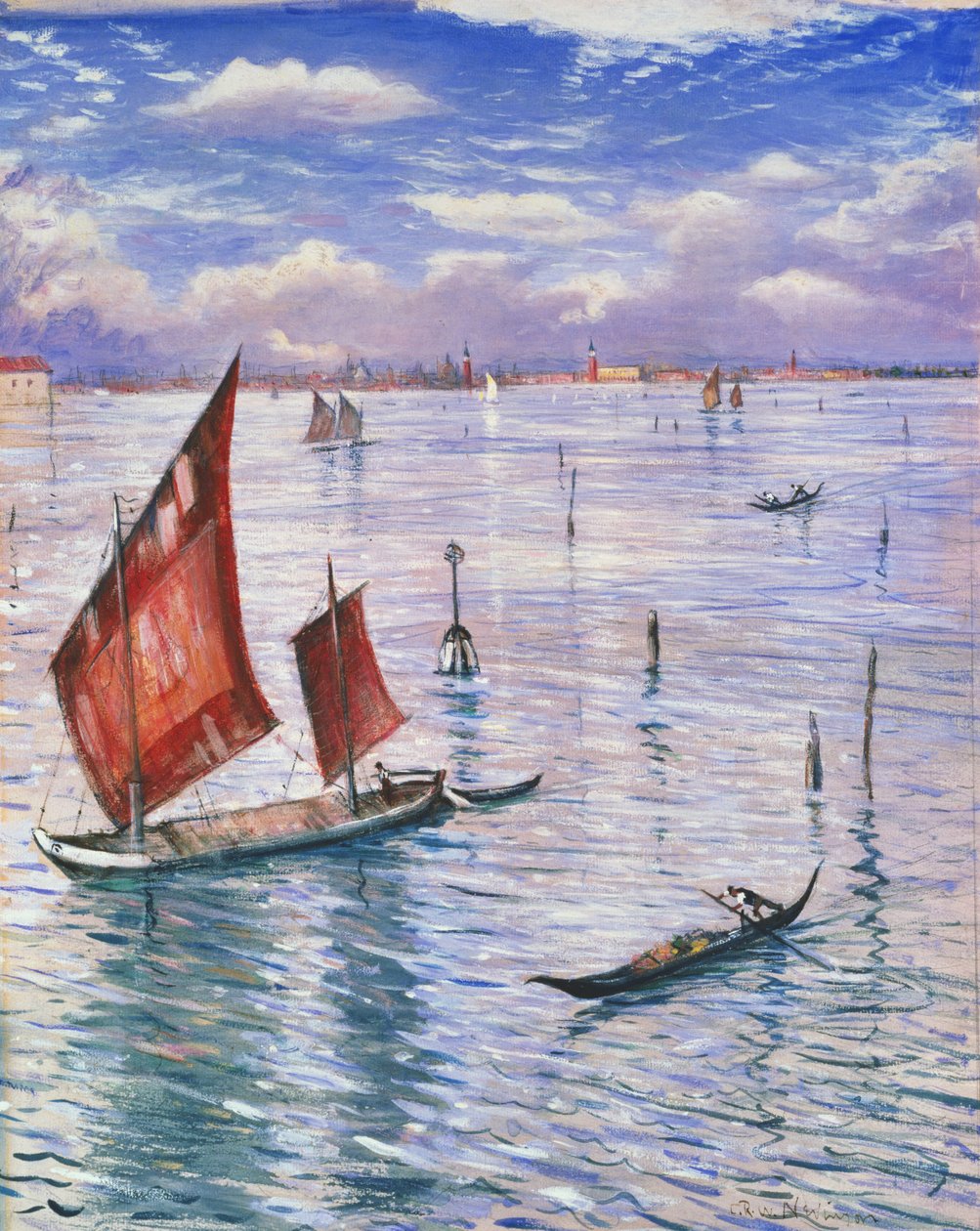 Veneza do Lido de Christopher Richard Wynne Nevinson