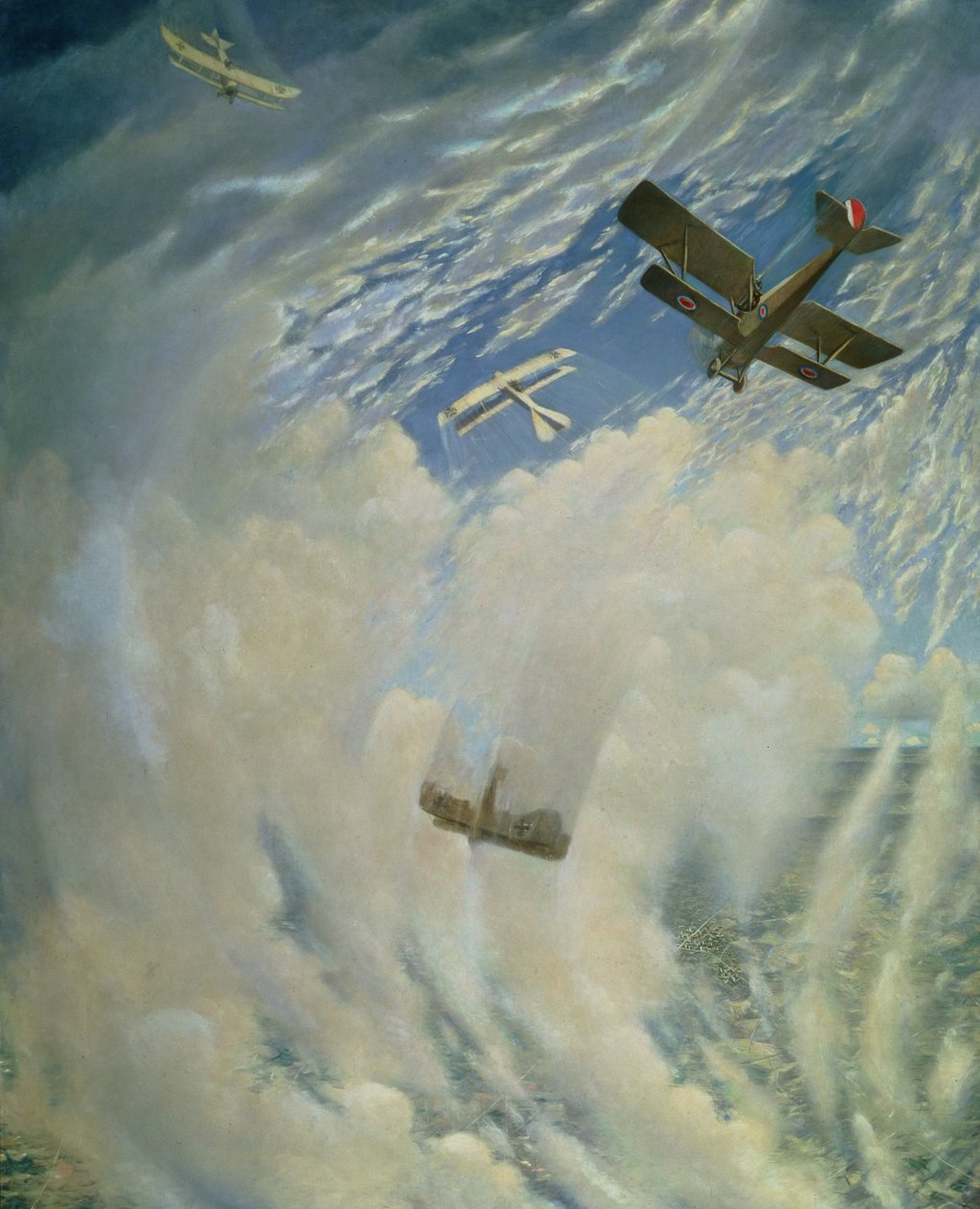 Guerra no ar, 1918 de Christopher Richard Wynne Nevinson