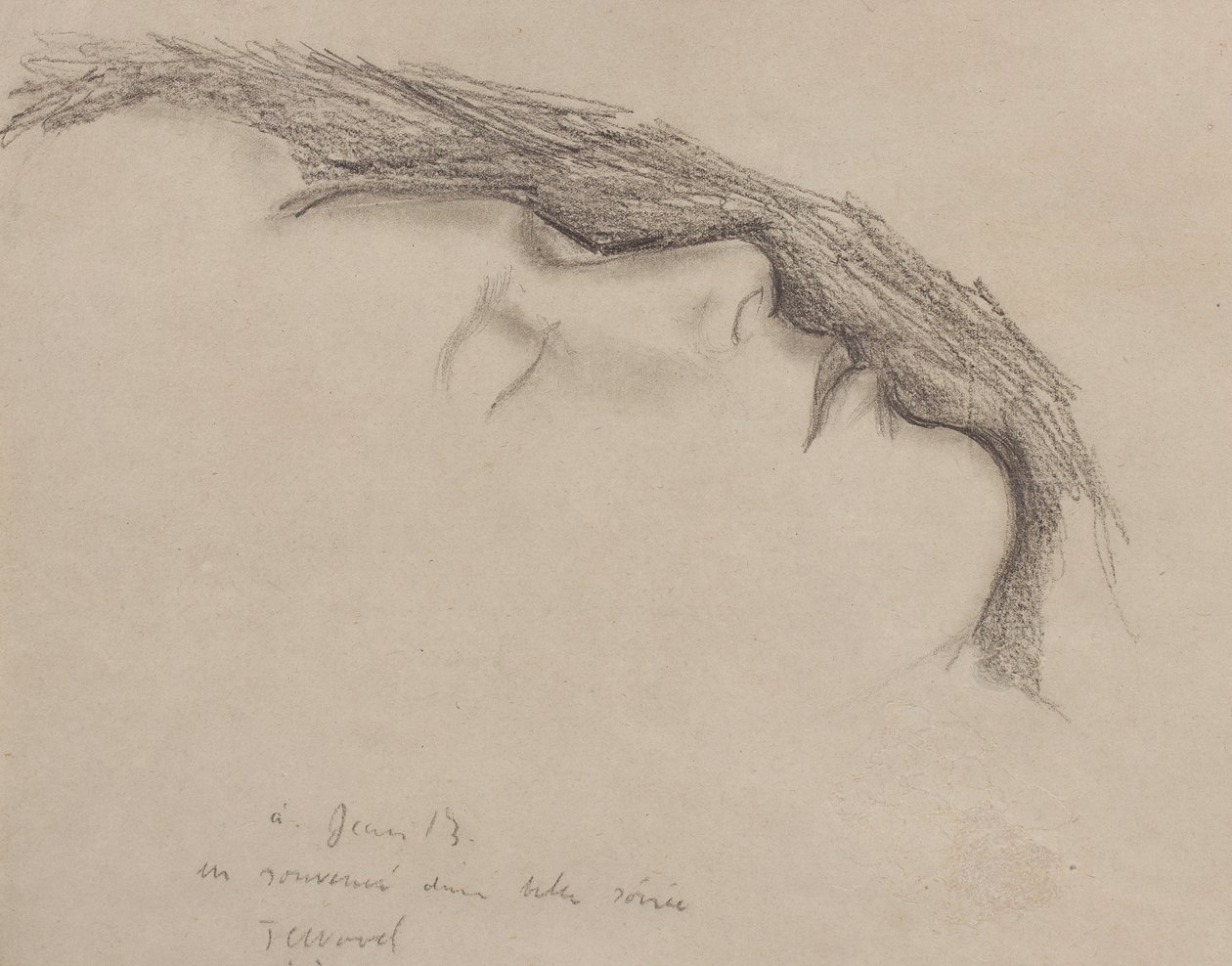 A criança terrível: Jean Bourgoint dormindo, c.1926 de Christopher Wood