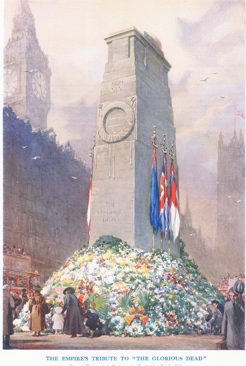 The Empires tributo ao Glorious Dead, de Cassells História do Povo Britânico publicado pela Waverley Book Company Limited, c.1940 de Christopher Clark