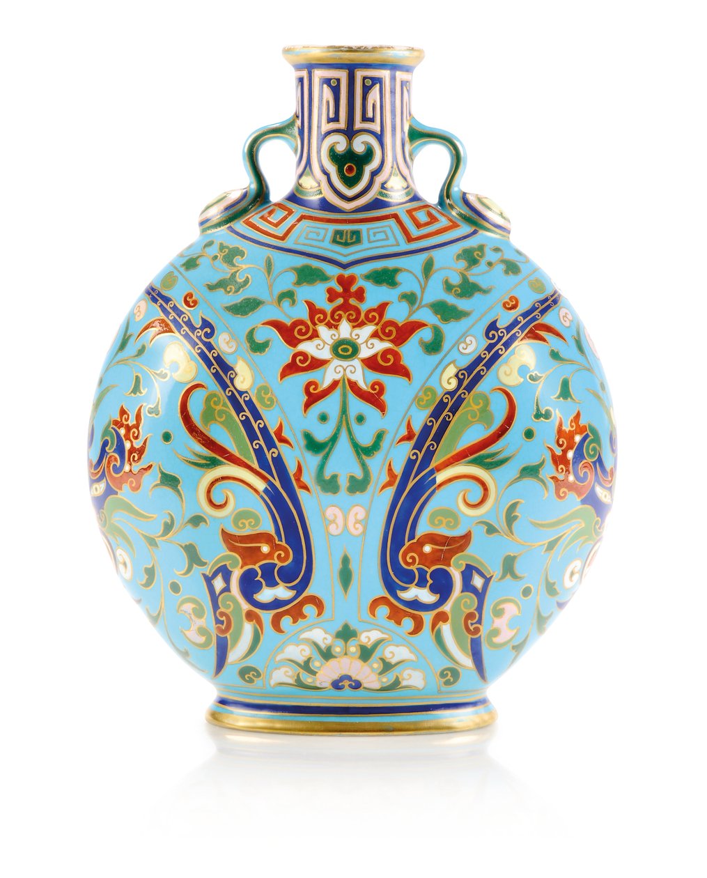 Vaso de Minton Cloisonne, 1867 de Christopher Dresser