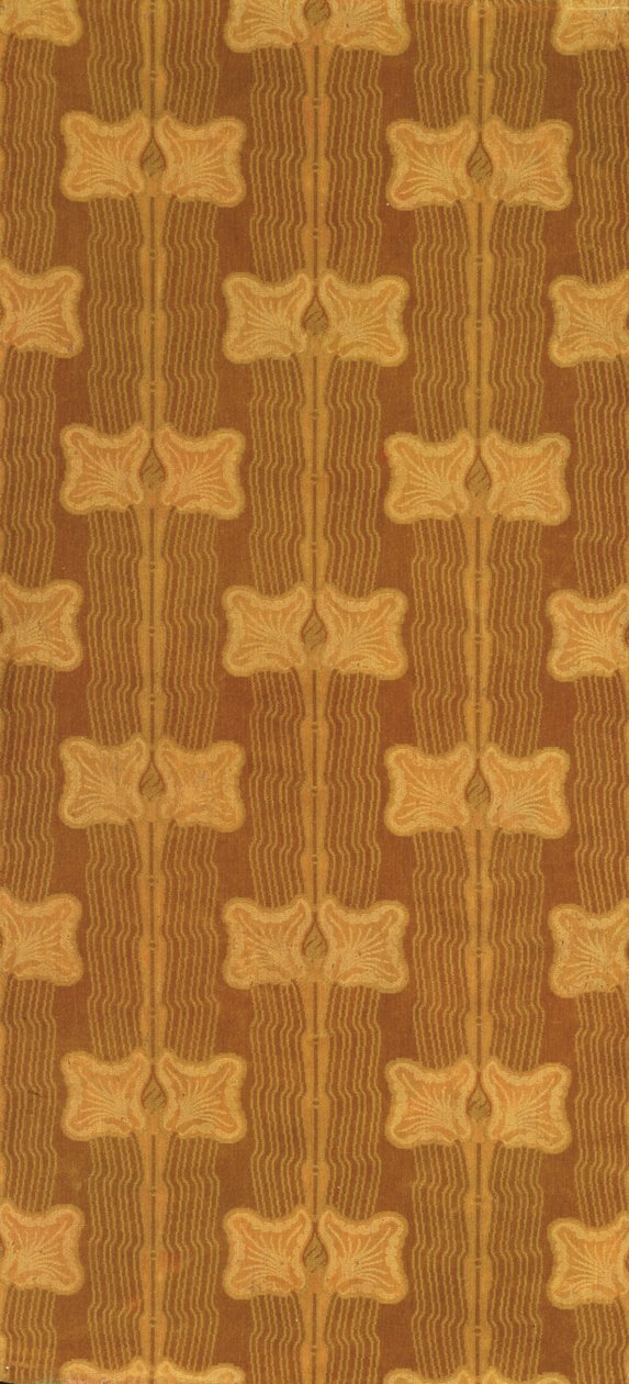 Botões estilizados, c.1880 (veludo cortado e sem cortes) de Christopher Dresser
