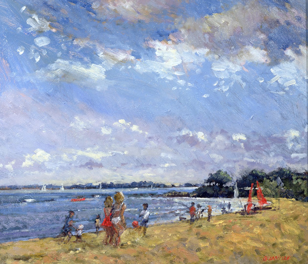 Noite, Carnac (óleo sobre tela) de Christopher Glanville