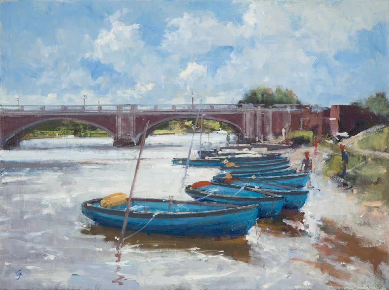Amarras em Hampton Court, 2011 de Christopher Glanville