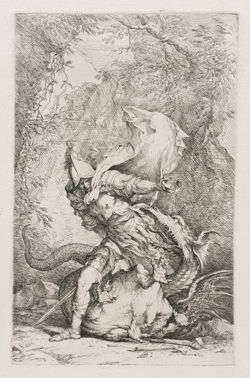 Jasão e o Dragão de Christopher Richard Wynne Nevinson