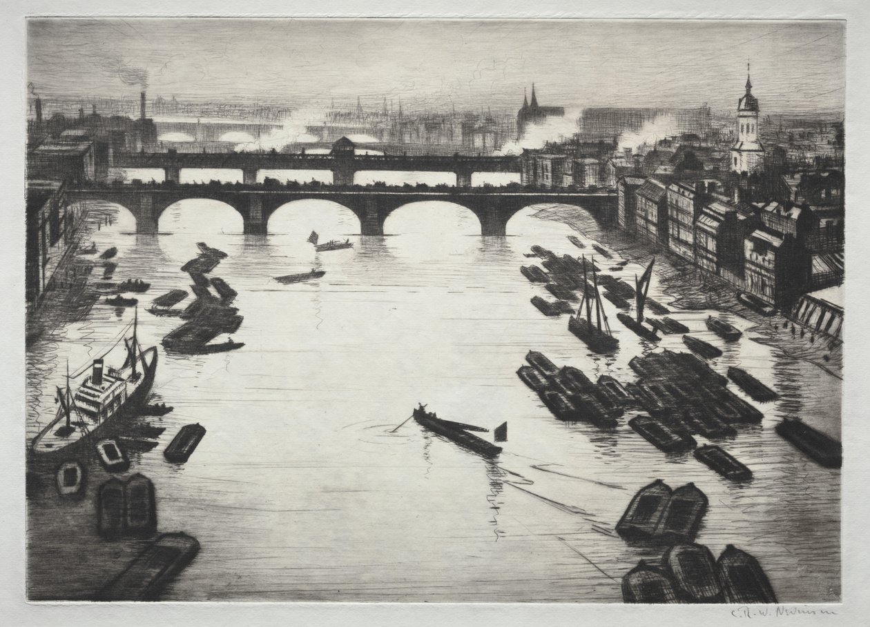 Pontes de Londres de Christopher Richard Wynne Nevinson