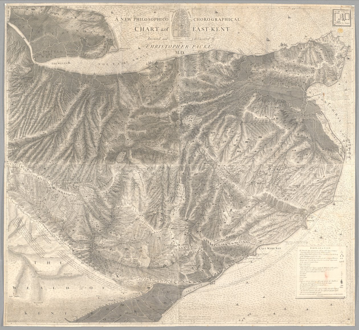 Um novo mapa corográfico filosófico de Timor-Leste de Christopher Packe