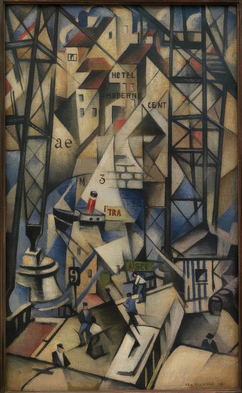 O antigo porto de Christopher Richard Wynne Nevinson