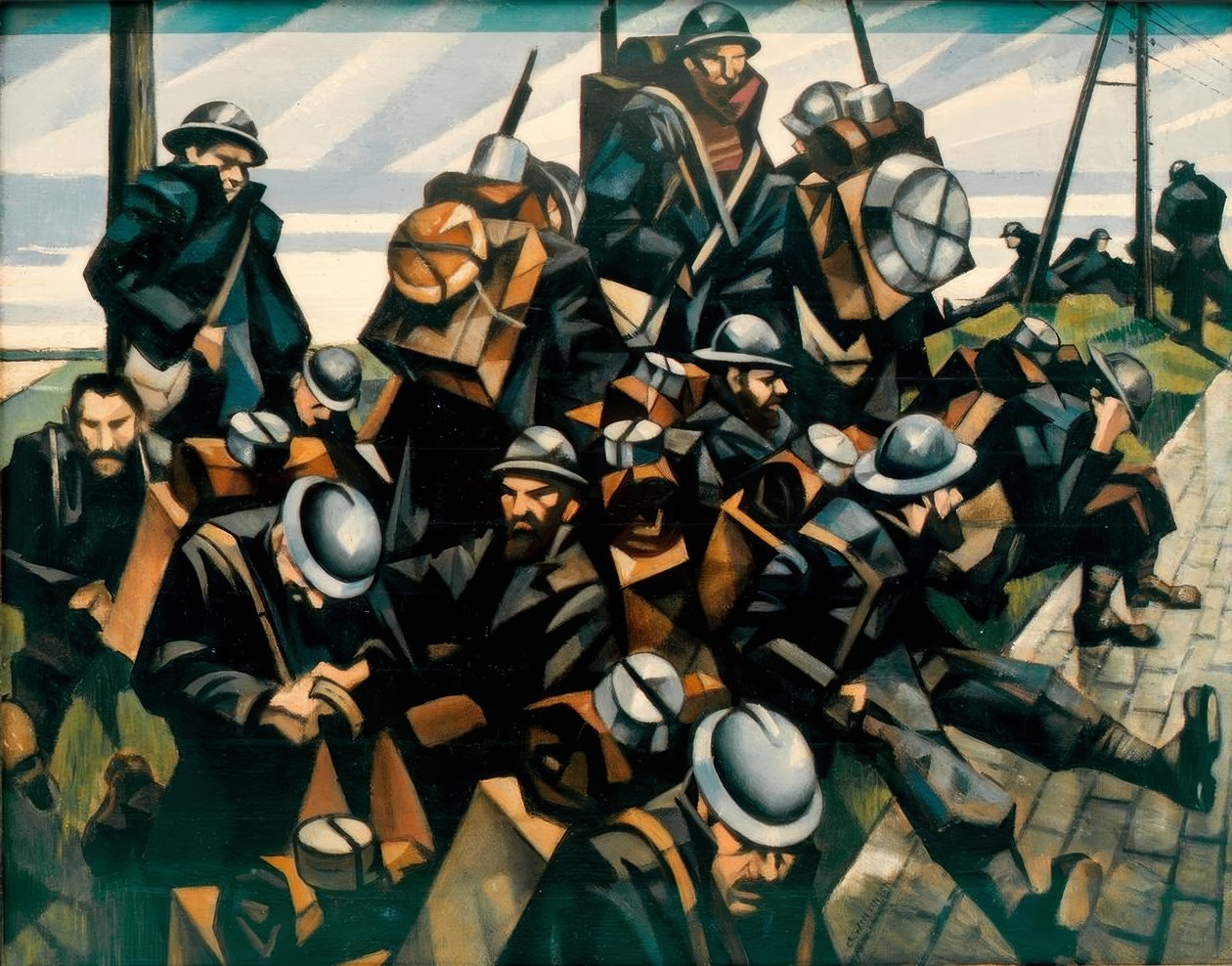 Tropas em repouso de Christopher Richard Wynne Nevinson