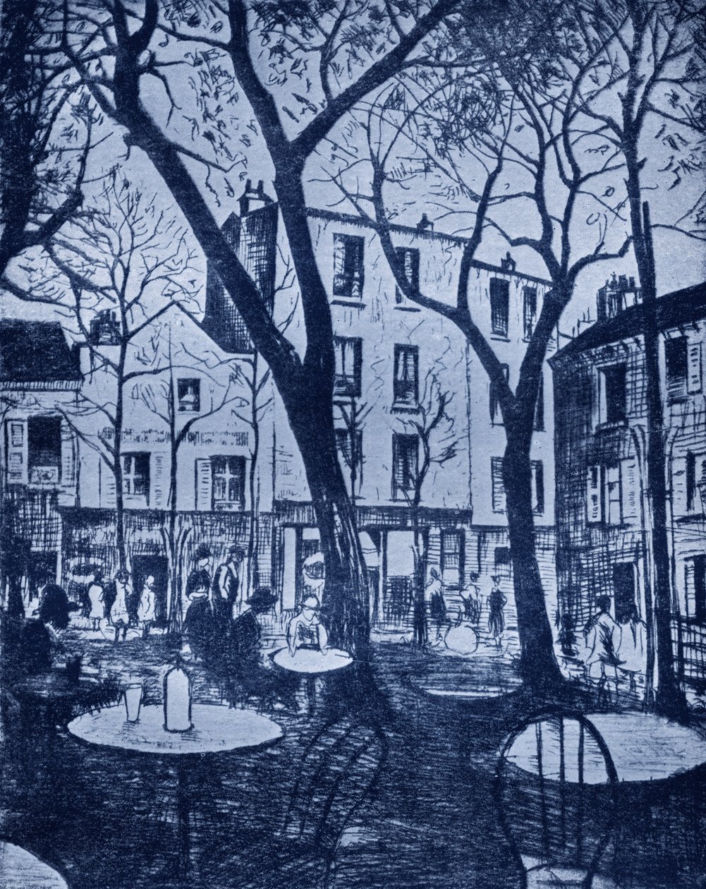 Cena Montmarte de C. R. W. Nevinson de Christopher Richard Wynne (after) Nevinson