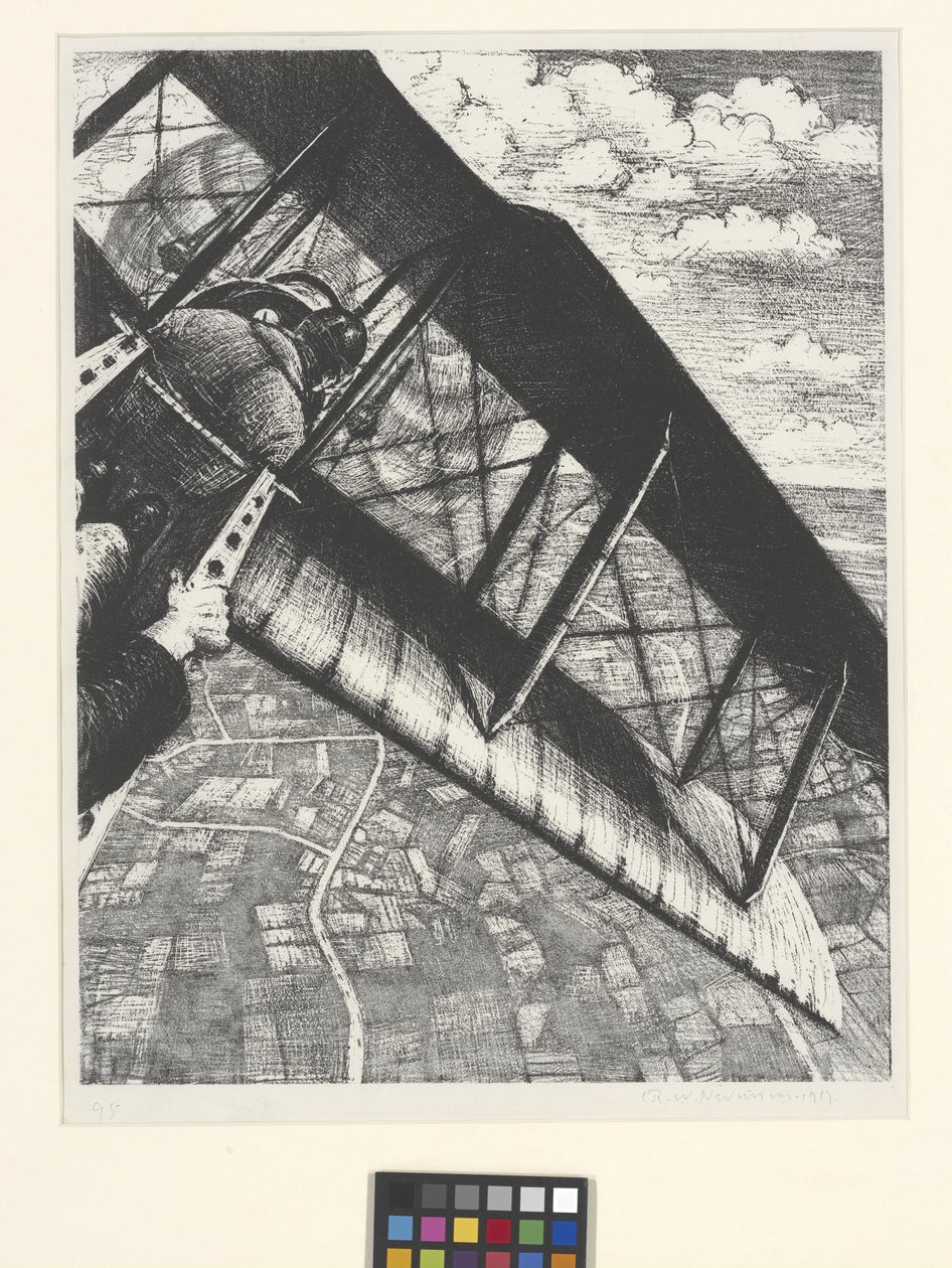 Construir Aeronaves: Banca a 4.000 Pés (litografia) de Christopher Richard Wynne Nevinson