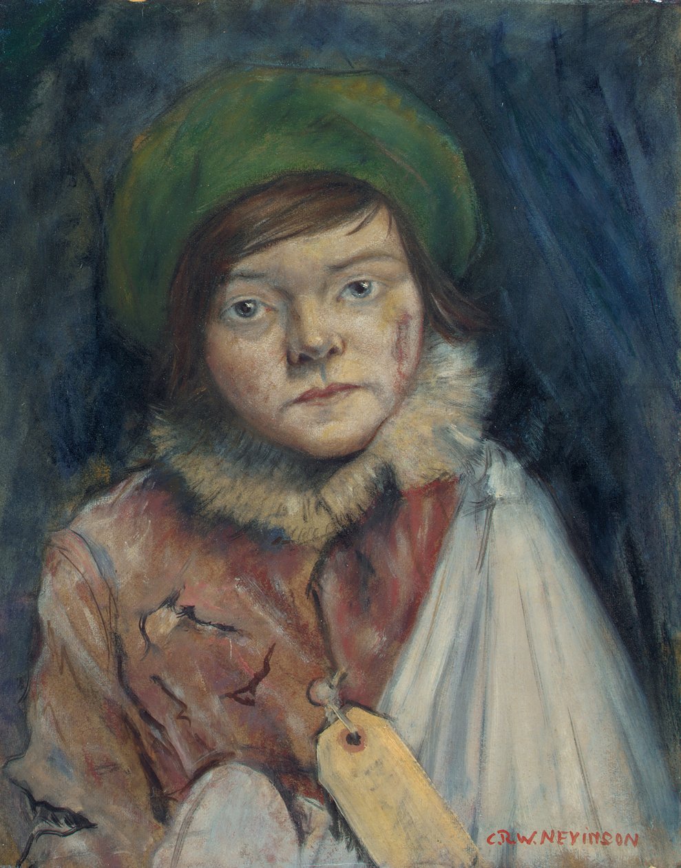 Criança de Camden Town, ou Cockney Stoic, 1940 de Christopher Richard Wynne Nevinson