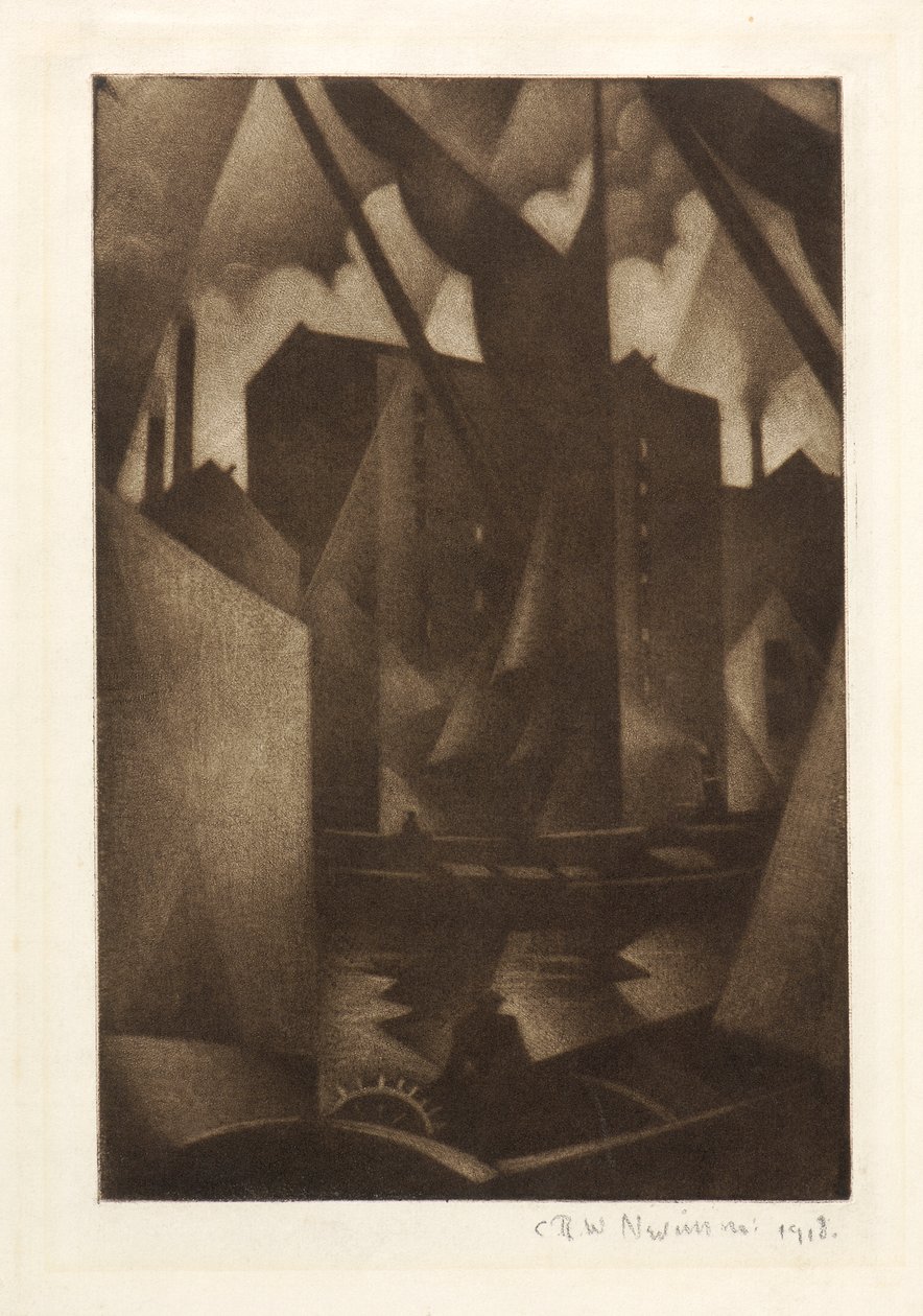 Docas, 1918 de Christopher Richard Wynne Nevinson
