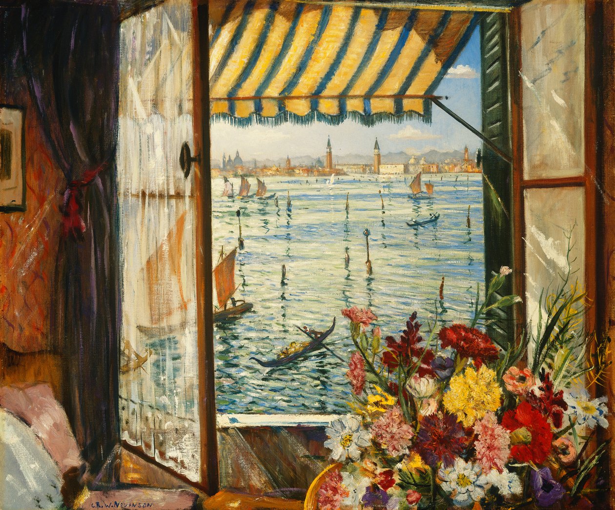 De uma janela veneziana, 1934 de Christopher Richard Wynne Nevinson