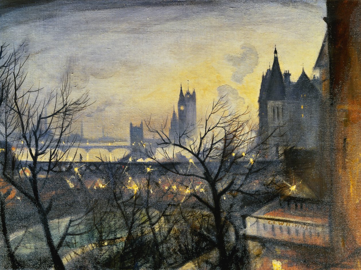 Londres Crepúsculo do Adelphi, de Christopher Richard Wynne Nevinson