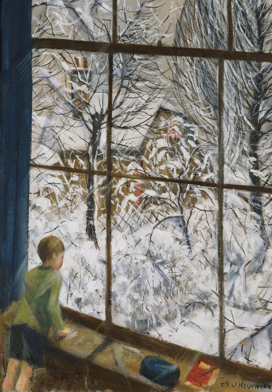 Olhando a neve de Christopher Richard Wynne Nevinson