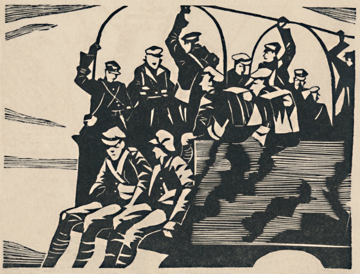 Caminhões-saltadores, 1919 de Christopher Richard Wynne Nevinson