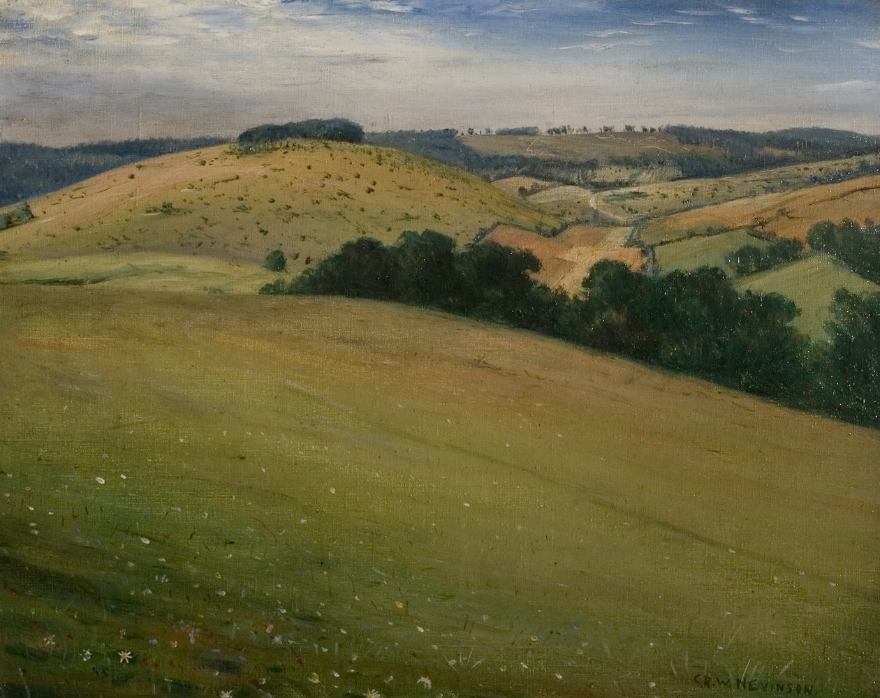 Verão nos Downs, 1946 de Christopher Richard Wynne Nevinson