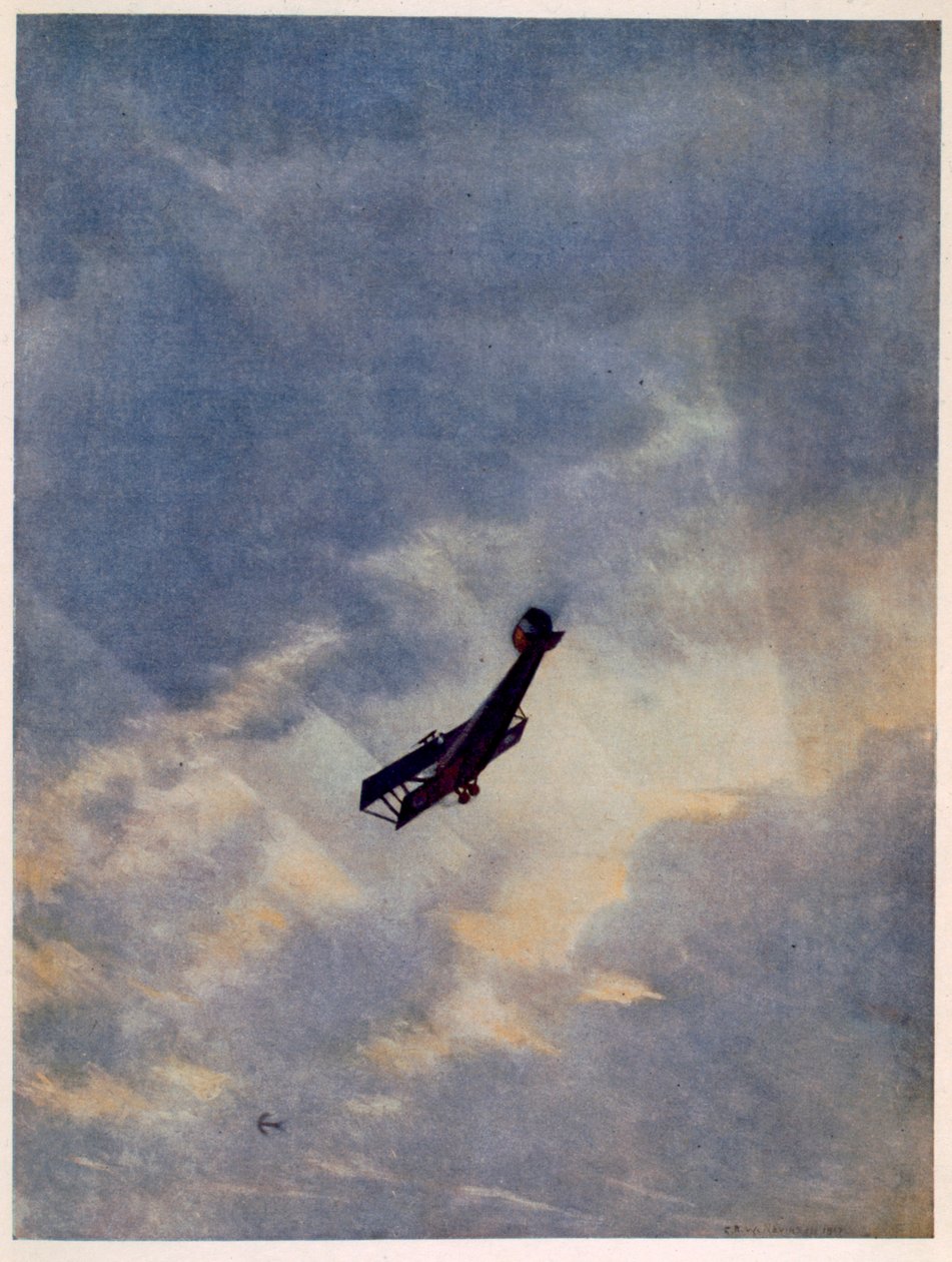 Derrubando um Avião Hostil, de Artistas Britânicos na Frente, Continuação da Frente Ocidental, 1918 de Christopher Richard Wynne Nevinson