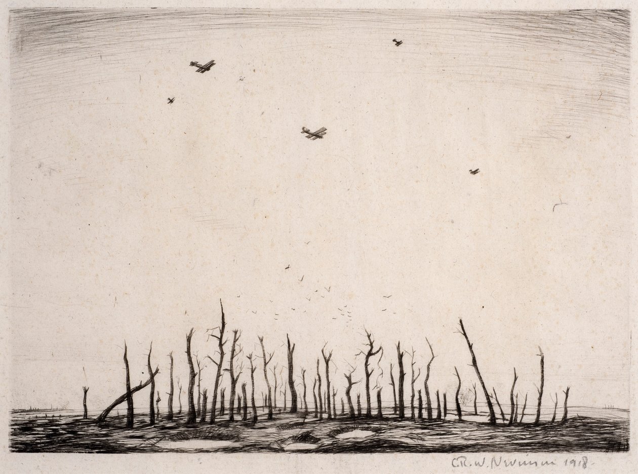 That Cursèd Wood, 1918 (ponto de seca) de Christopher Richard Wynne Nevinson