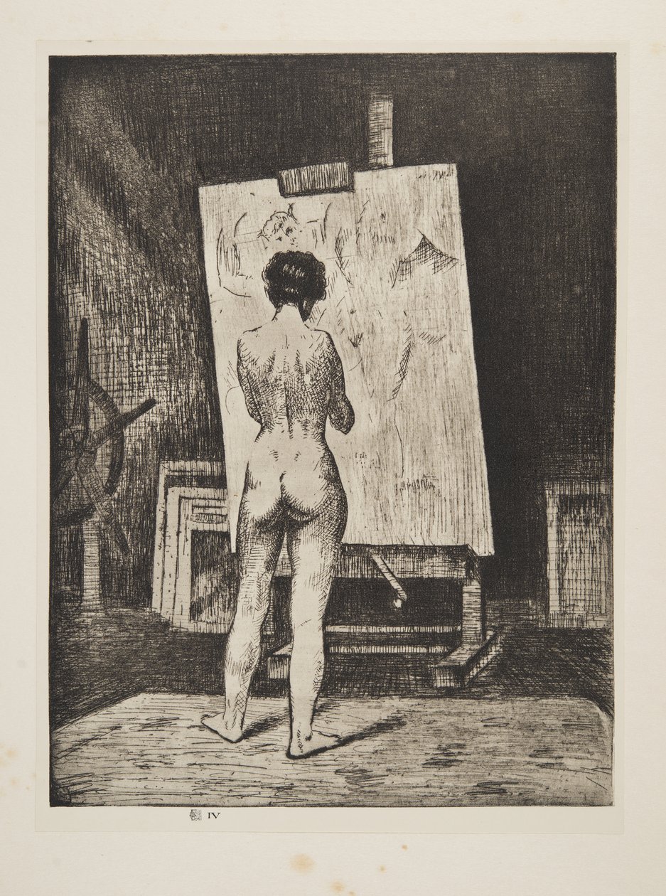 O conhecedor, pub.1922 (gravura) de Christopher Richard Wynne Nevinson