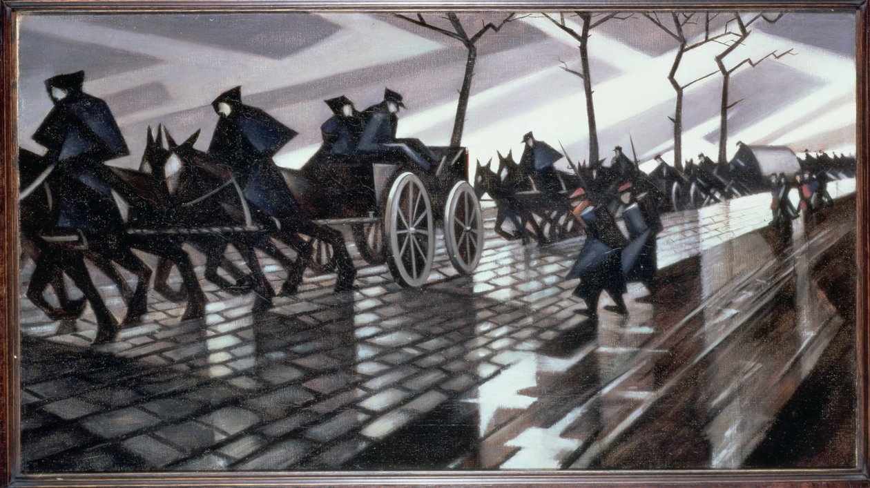 O caminho para Ypres de Christopher Richard Wynne Nevinson