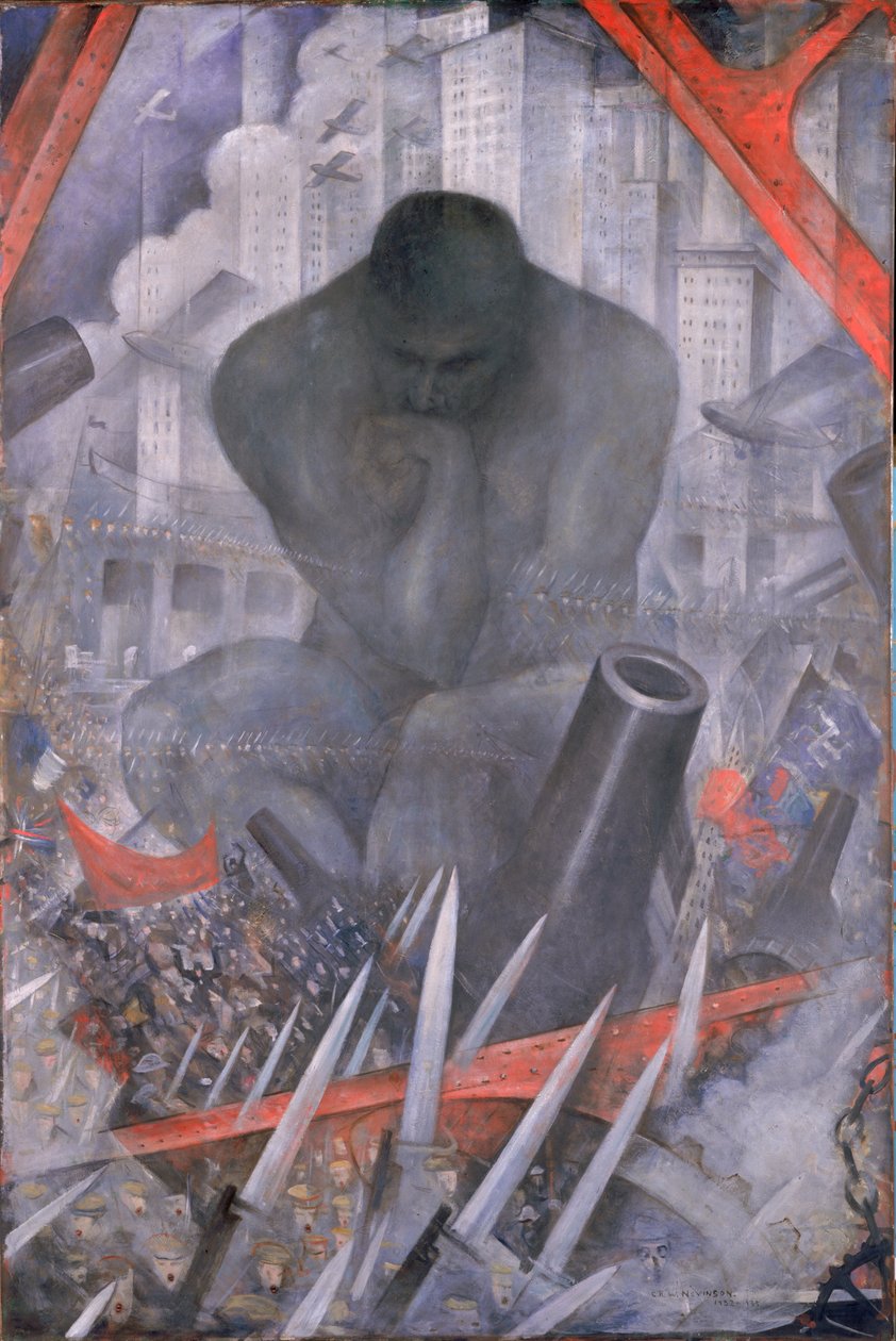 Século XX, c.1932-35 (óleo sobre tela) de Christopher Richard Wynne Nevinson