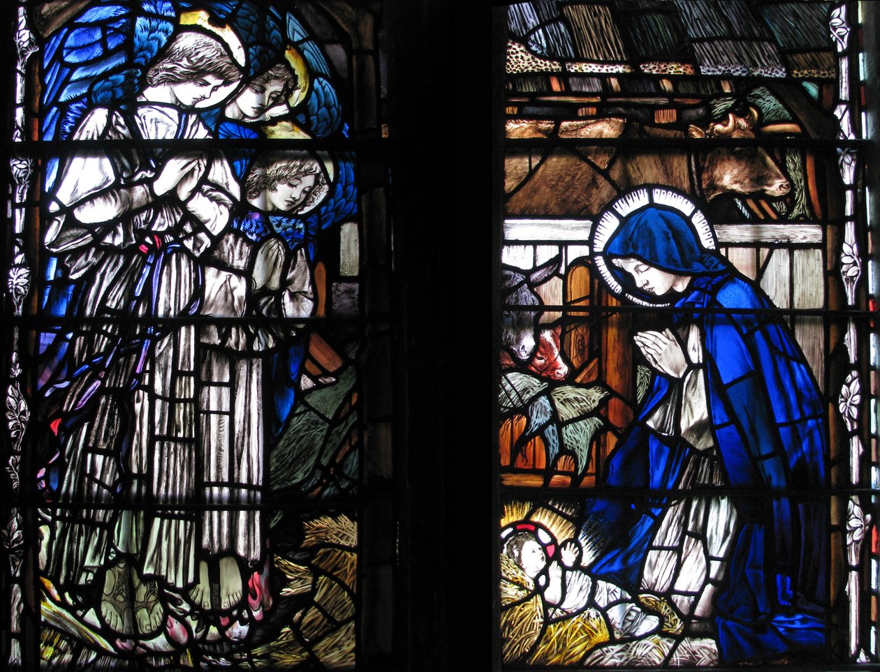 A Natividade, Catedral de Canterbury de Christopher Whall