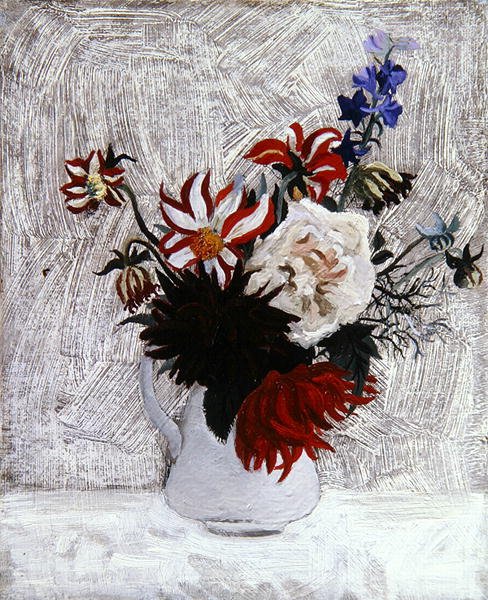 Dahlias e Larkspur de Christopher Wood