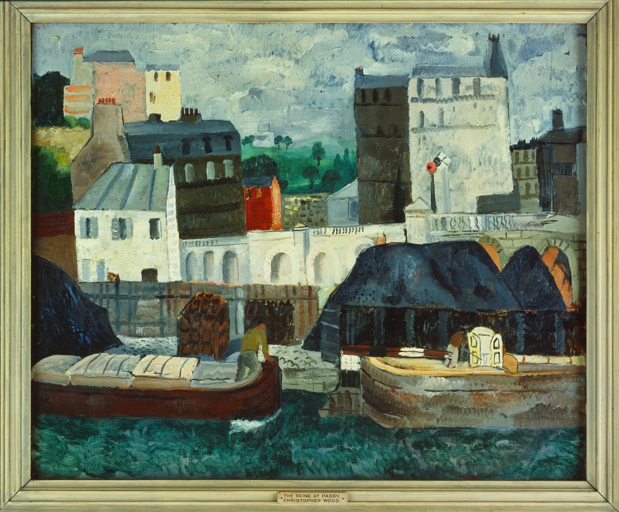 O Sena em Passy, abril-maio de 1928 (óleo sobre tela) de Christopher Wood