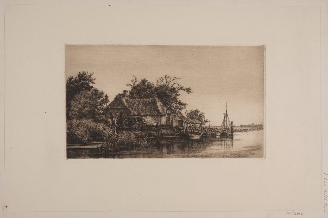 paisagem do rio de Cilius Johannes Konrad Andersen
