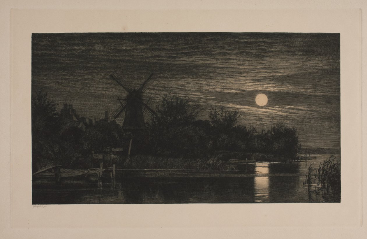 A noite enluarada em Tubæk de Cilius Johannes Konrad Andersen