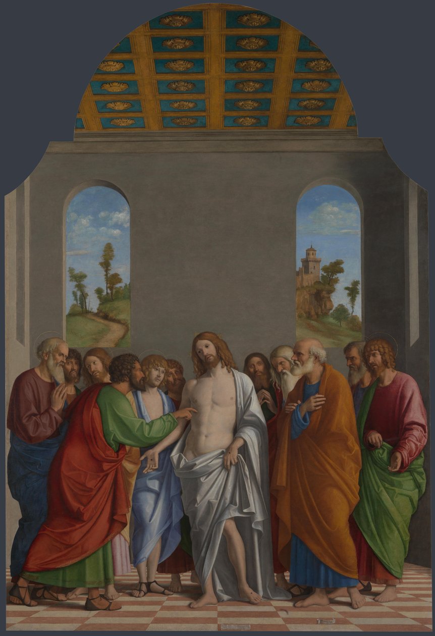 Descrença de St. Thomas de Cima da Conegliano