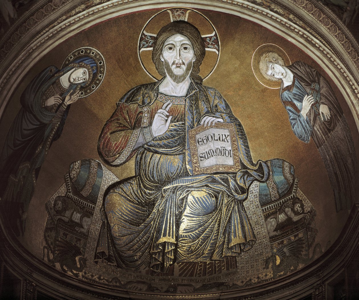 Cristo em Majestade. Mosaico de Cimabue