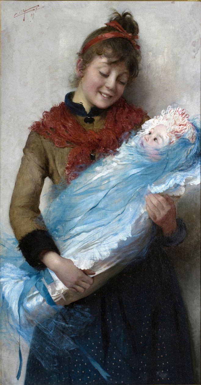 Primo amore Primeiro amor, 1889. de Cipriano Cei