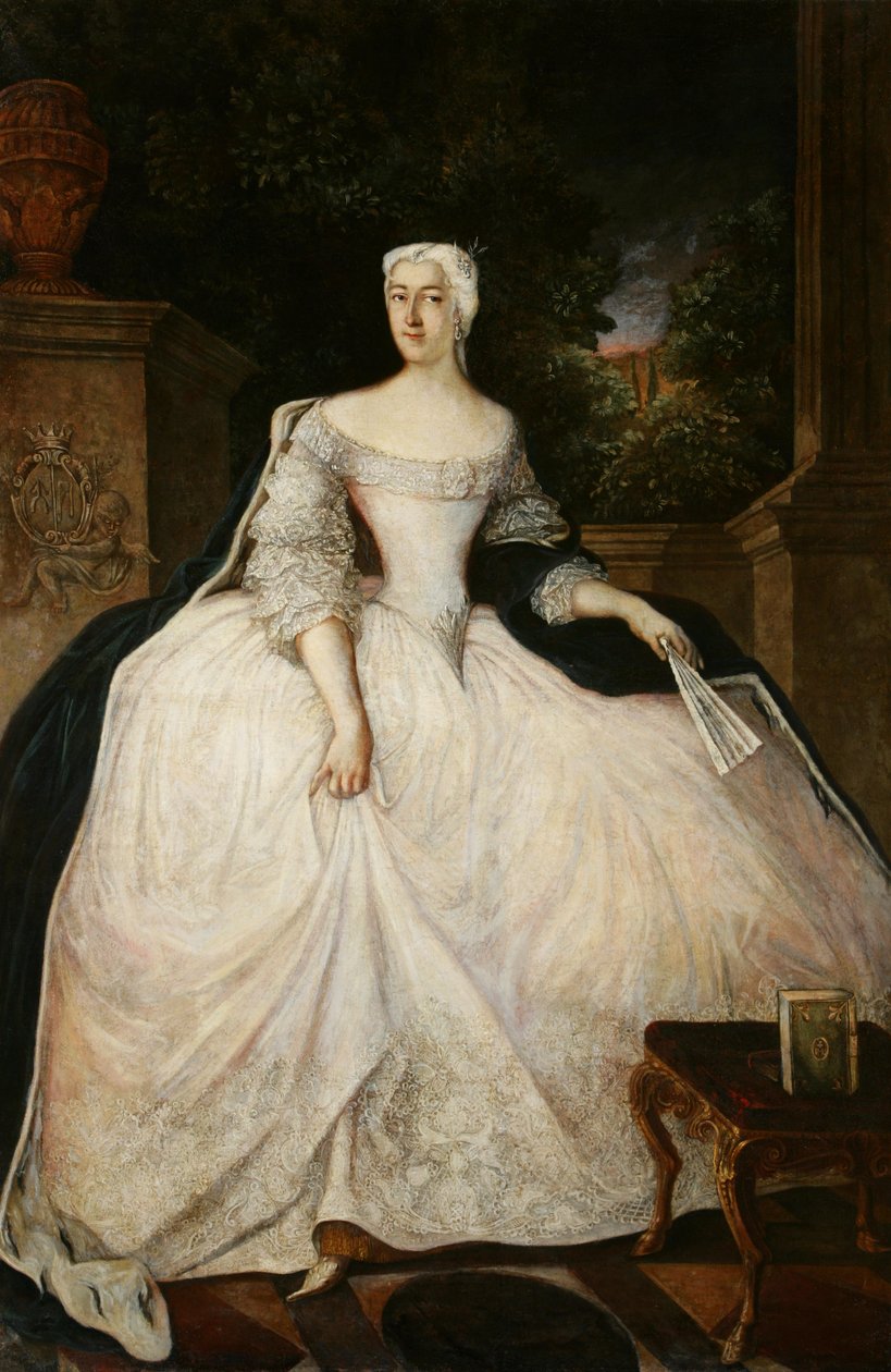Retrato de Teofila Działyńska (1714-1790) de Circle of Antoine Pesne