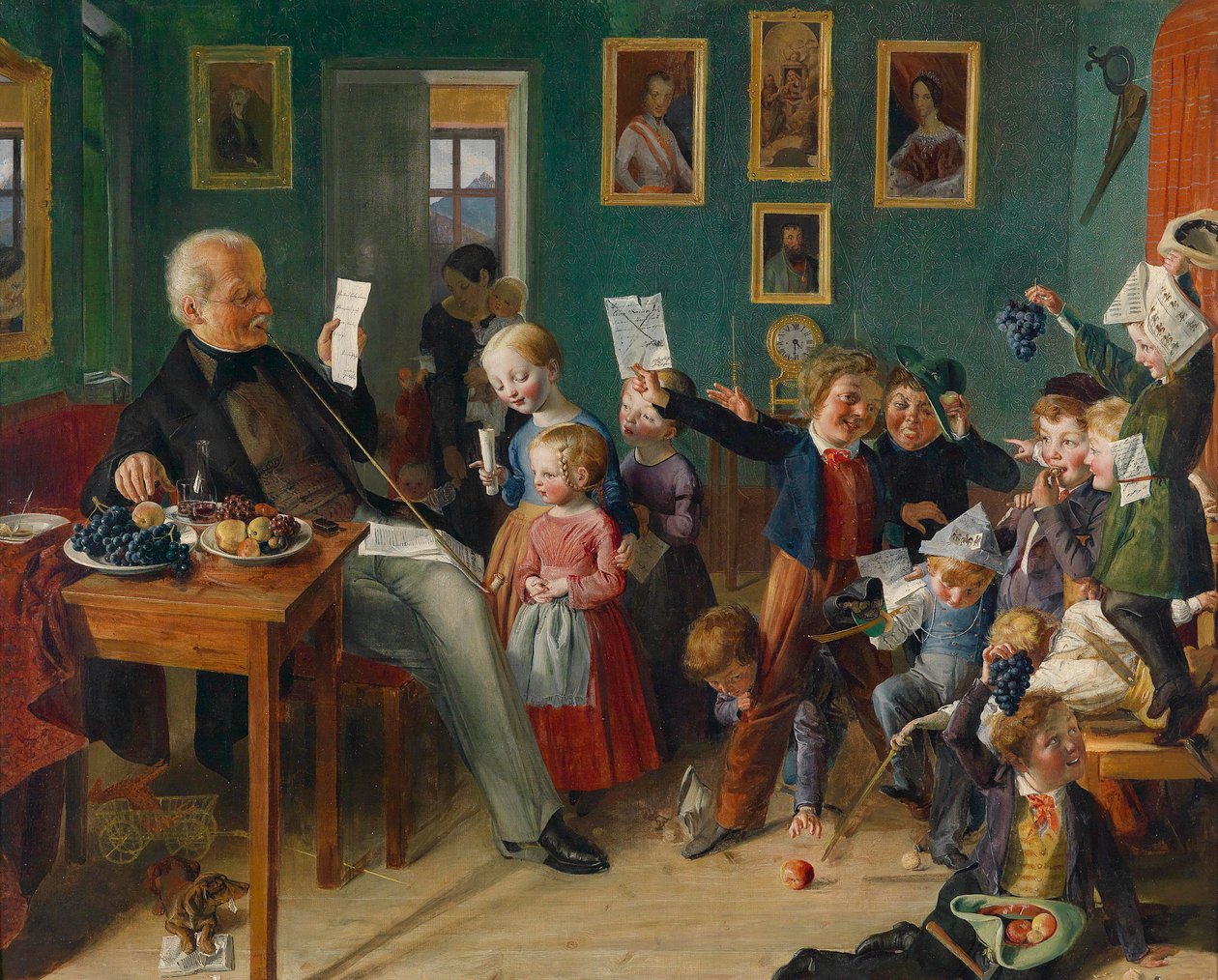 Meninas corajosas, meninos maus, classe da escola em Tirol de Eduard Ritter