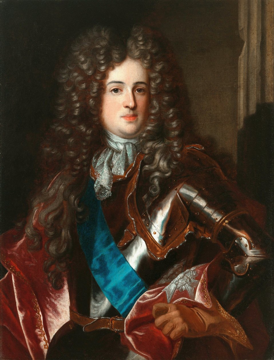 Retrato de Alexander Benedykt Sobieski. de Circle of Hyacinthe Rigaud