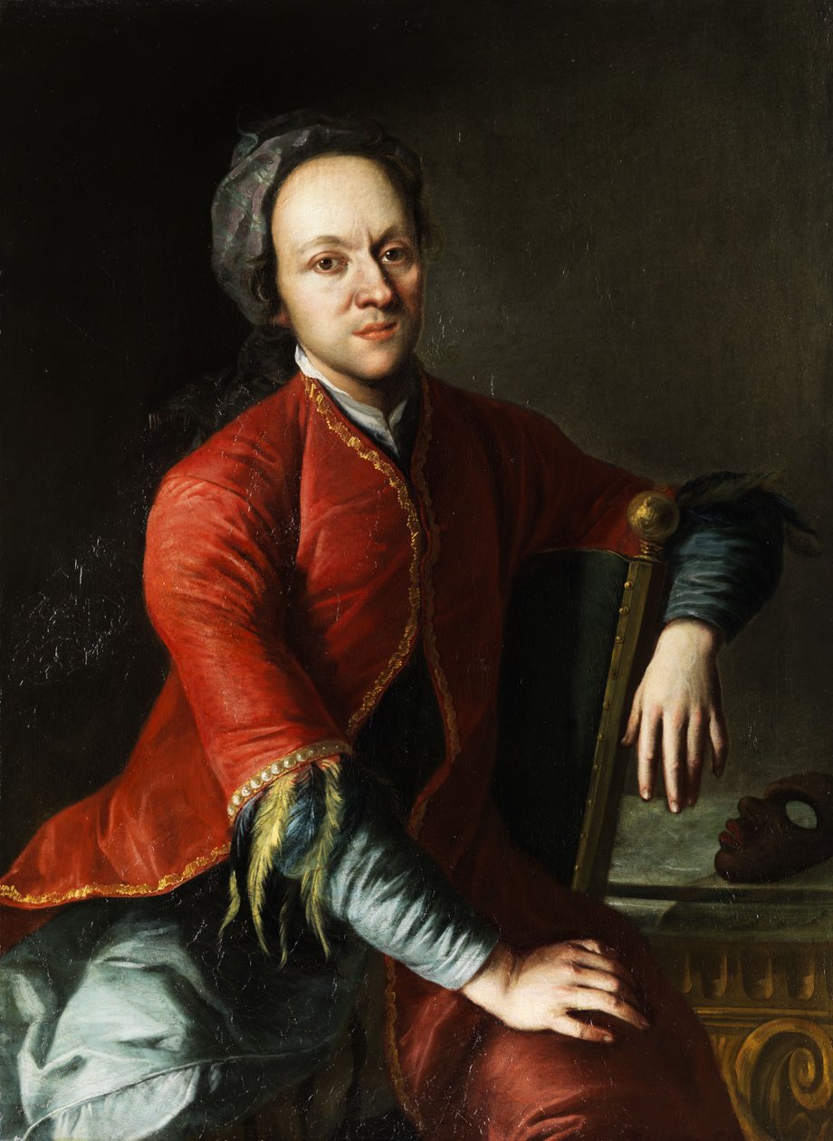 Retrato de um ator de Circle of Jan Kupecký
