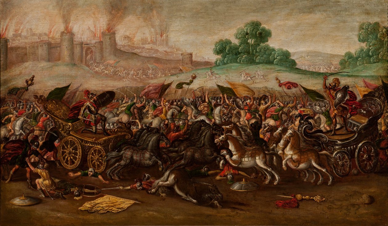 A queima de Jerusalém pelo exército de Nabucodonosor de Juan de la Corte