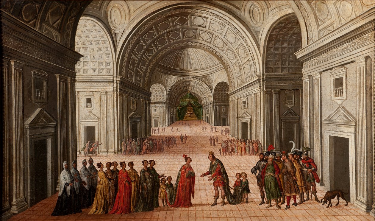 O Encontro de Salomão e a Rainha de Sabá de Juan de la Corte
