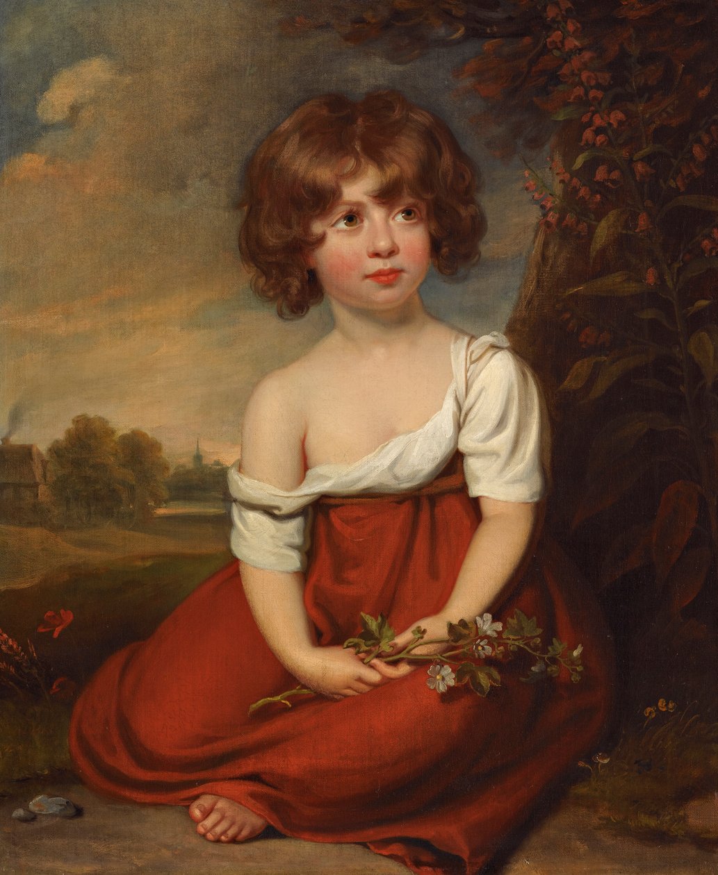 Retrato de uma senhora, supostamente Elizabeth Brudenell-Bruce de Circle of William Beechey