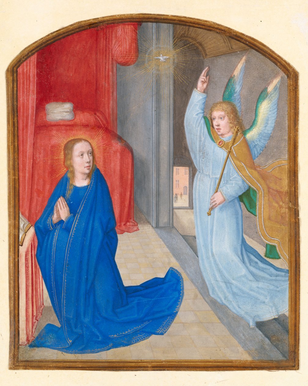 A Anunciação, c. 1510. de Circle of Gerard David