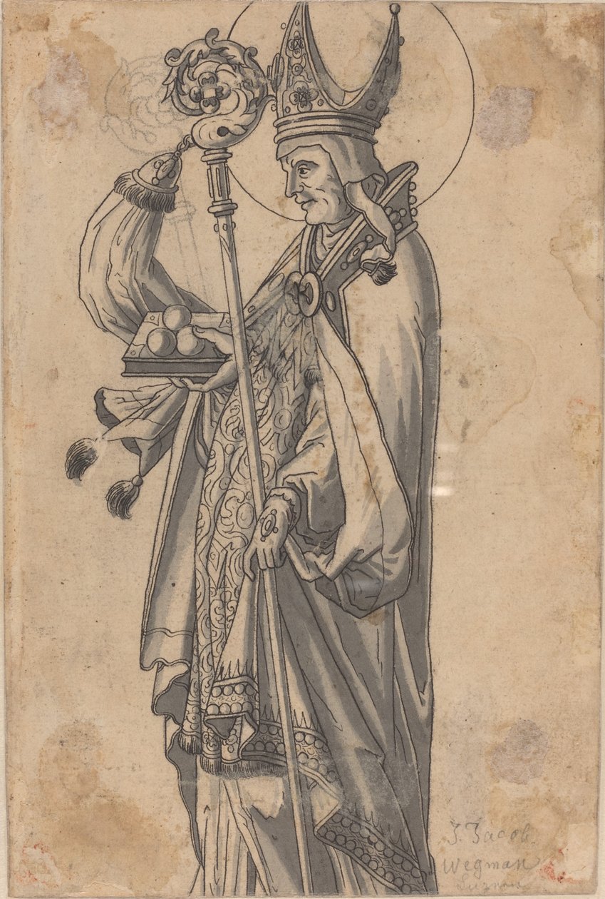 São Nicolau (verso) de Circle of Hans Heinrich Wägmann
