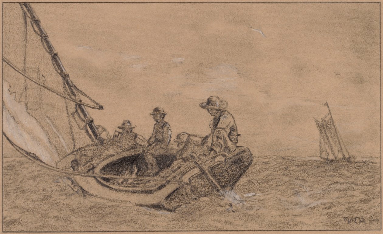 Breezing Up de Circle of Winslow Homer